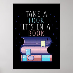 Reader Gift Take A Look In A Book Poster