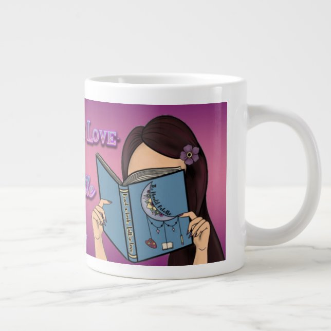 Reader Girl Color Mug (Right)