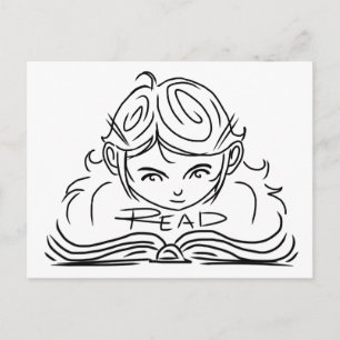 Reader Girl Postcard