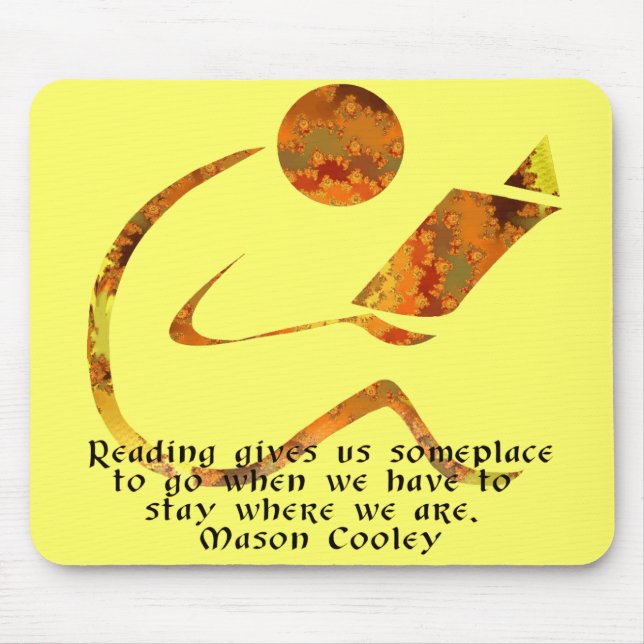 Reader Golden Quote Mousepad (Front)