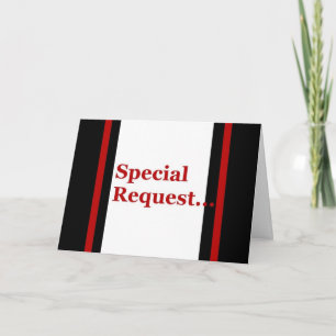 READER Invitation with Red Stripes