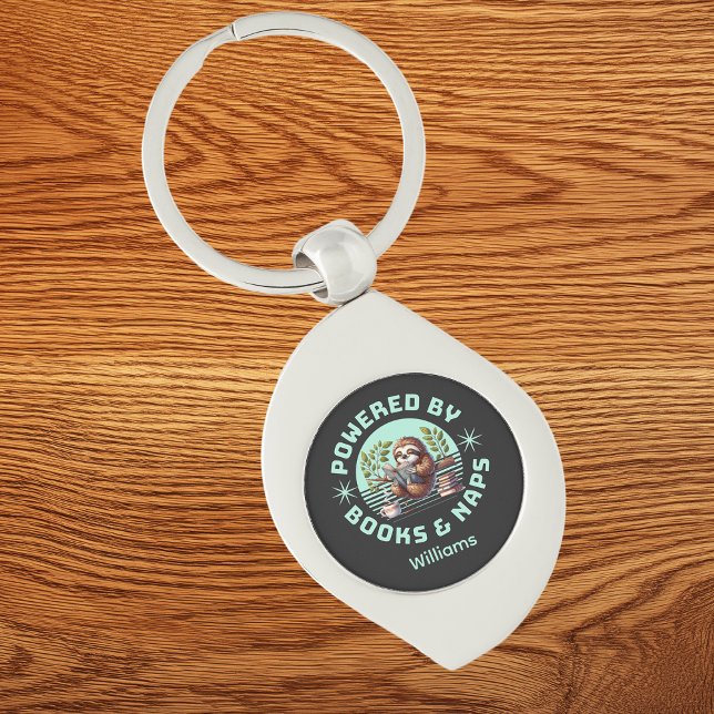 Reader Sloth. Unique Gift for Book Lover Key Ring (Creator Uploaded)