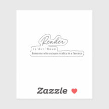 Reader W/ Definition Sticker