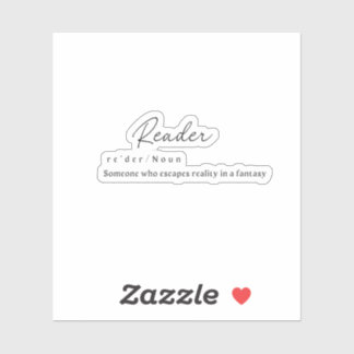 Reader W/ Definition Sticker