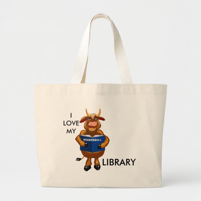 Readerbull Large Tote Bag (Front)