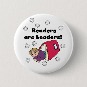 Readers Are Leaders 6 Cm Round Badge