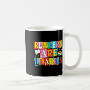 Readers are leaders funny reading book lover coffee mug