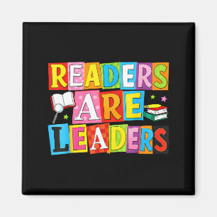 Readers are leaders funny reading book lover magnet