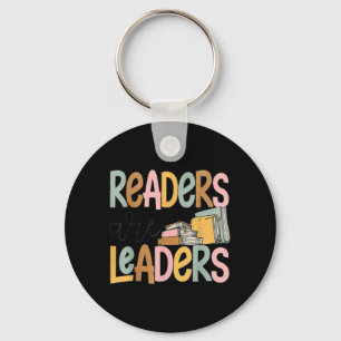 Readers are Leaders Reading Book Lovers Teacher Key Ring