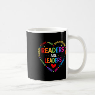 Readers Are Leaders Reading Teacher Women Kids Boo Coffee Mug