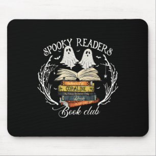 Readers Book Club Teacher Funny Ghost Happy Hallow Mouse Pad