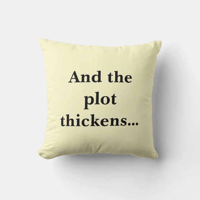 Reader's cushion, And the plot thickens.. Cushion (Front)