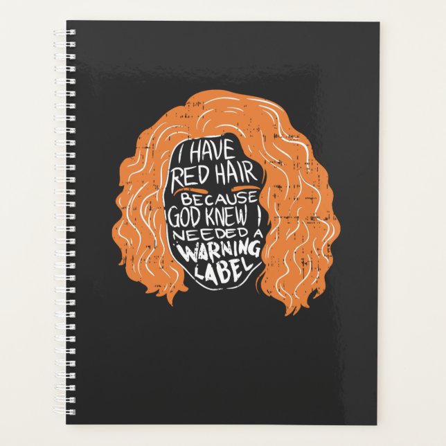 Readhead -  I Have Red Hair Planner (Front)