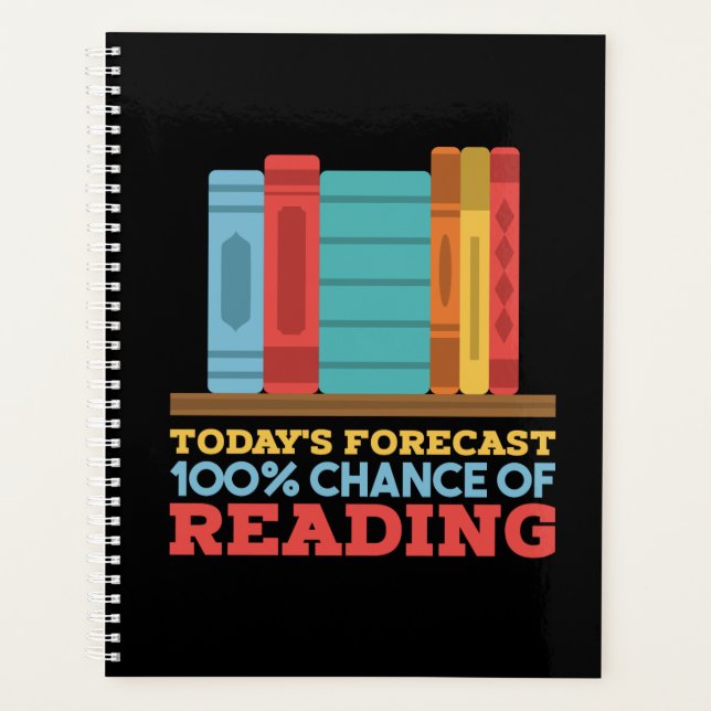 Reading - 100% Chance of Reading Funny Book Planner (Front)