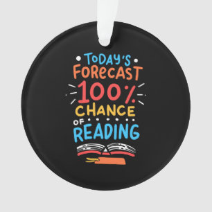 Reading - 100% Chance of Reading Ornament