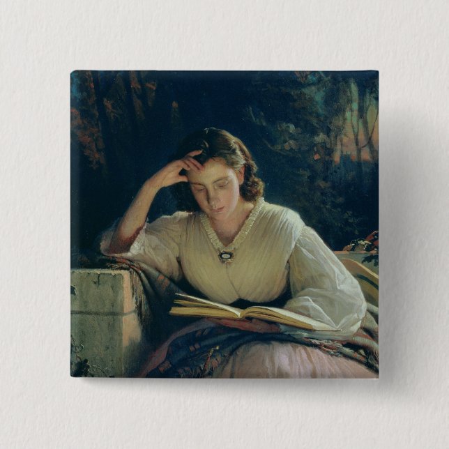 Reading , 1863 15 cm square badge (Front)