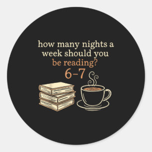 Reading 67 Meme Englieacher Funny 67 Book Lover Hu Classic Round Sticker