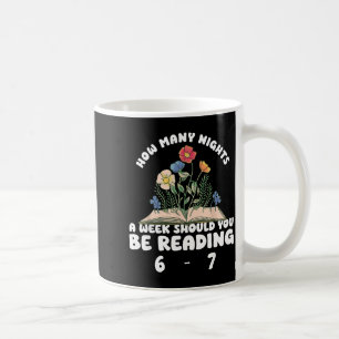 Reading 67 Meme Englieacher Funny 67 Book Lover Hu Coffee Mug