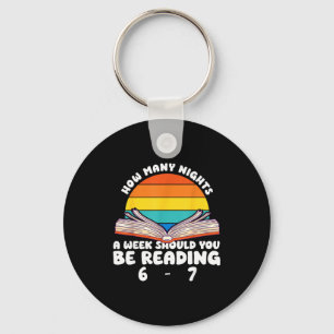 Reading 67 Meme Englieacher Funny 67 Book Lover Hu Key Ring