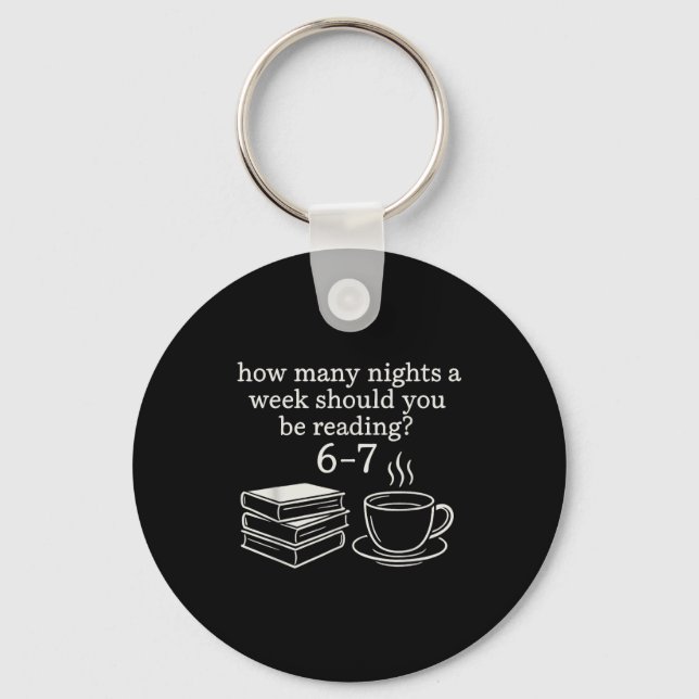 Reading 67 Meme Englieacher Funny 67 Book Lover Hu Key Ring (Front)