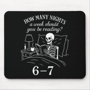 Reading 67 Meme Englieacher Funny 67 Book Lover Hu Mouse Pad