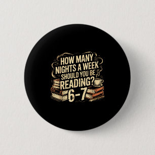 Reading 67 Meme Englieacher Funny 67 Librarian  6 Cm Round Badge