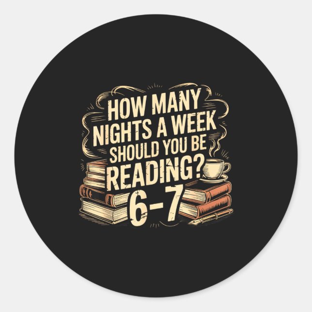 Reading 67 Meme Englieacher Funny 67 Librarian  Classic Round Sticker (Front)