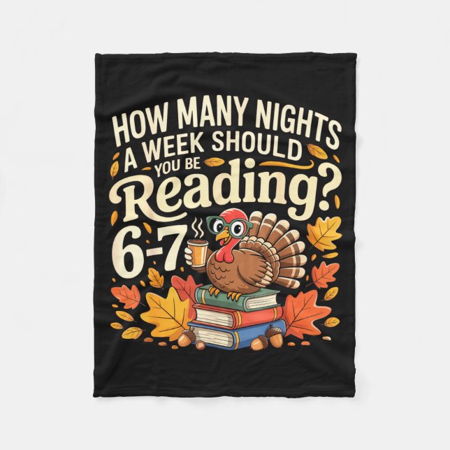 Reading 67 Meme Englieacher Funny 67 Turkey  Fleece Blanket (Front)