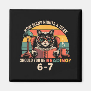 Reading 67 Meme Englieacher In Funny 67 Retro Cat  Magnet