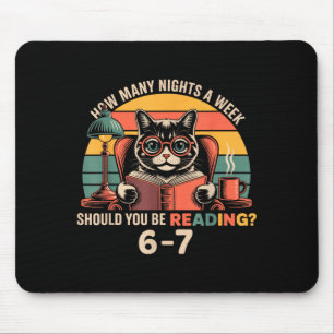 Reading 67 Meme Englieacher In Funny 67 Retro Cat Mouse Pad