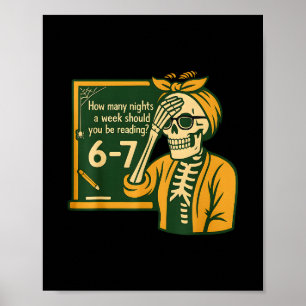 Reading 67 Meme English Teacher Funny 67 Book Love Poster