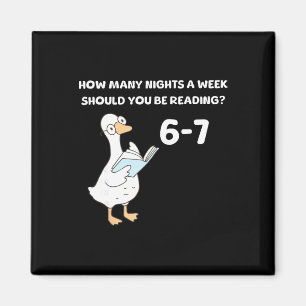 Reading 6-7 Funny Silly Goose Read Books Bookish B Magnet