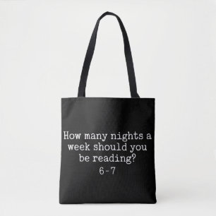 Reading 6-7 Funny Teacher School Librarian English Tote Bag