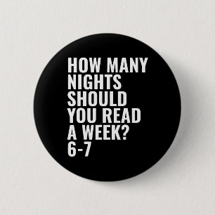 Reading 6 7 Six Seven Teacher Librarian English Bo Cm Round Badge