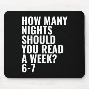 Reading 6 7 Six Seven Teacher Librarian English Bo Mouse Pad