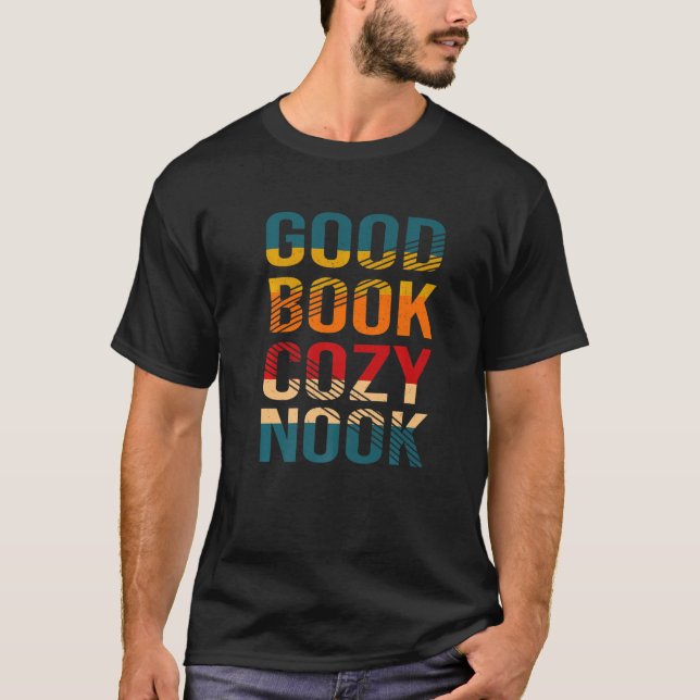 Reading adventure good book cosy nook readers appa T-Shirt (Front)
