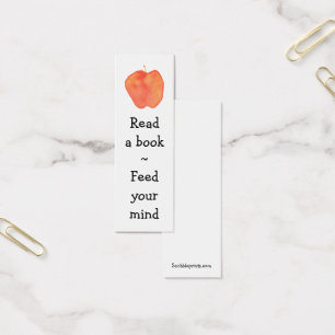 Reading Apple Mini Bookmark -