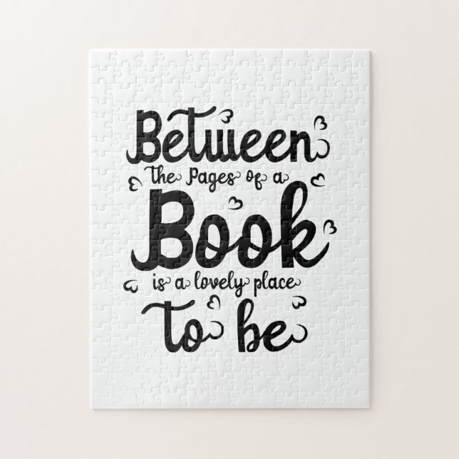 Reading Art Between The Paper Of A Book Jigsaw Puzzle (Vertical)