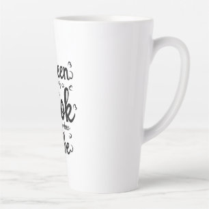 Reading Art Between The Paper Of A Book Latte Mug