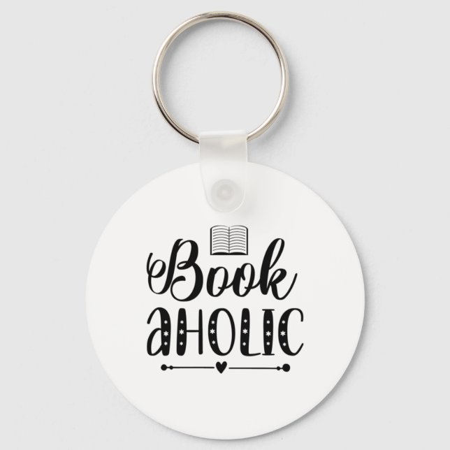 Reading Art Book Aholic Key Ring (Front)
