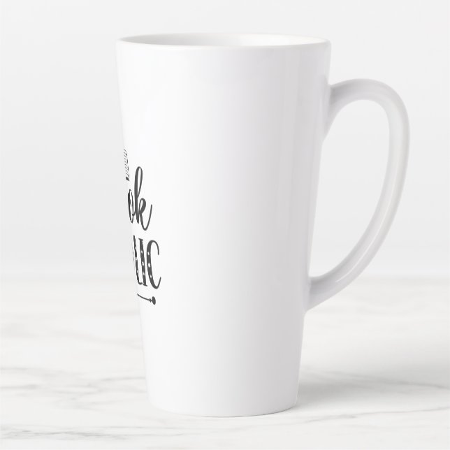 Reading Art Book Aholic Latte Mug (Right)
