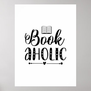 Reading Art Book Aholic Poster
