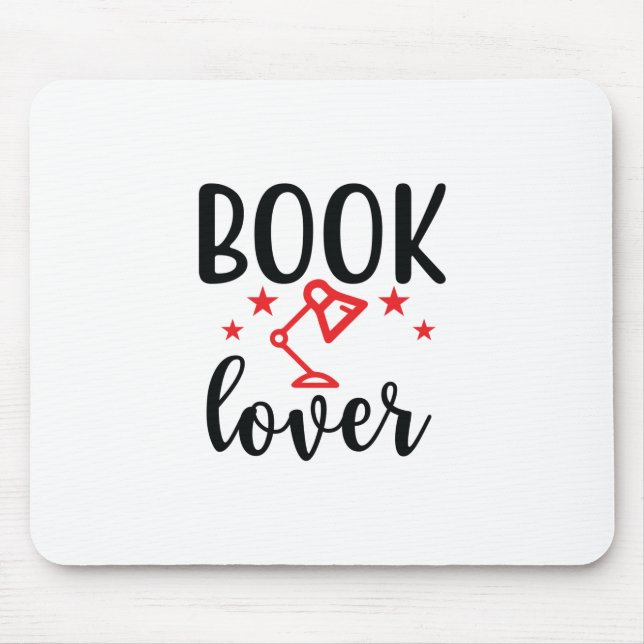 Reading Art Book Lover Mouse Pad (Front)