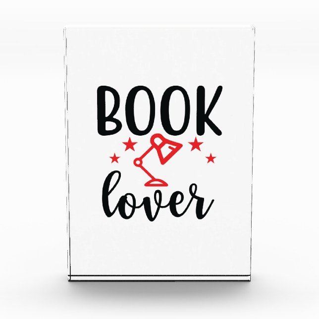 Reading Art Book Lover Photo Block (Front)