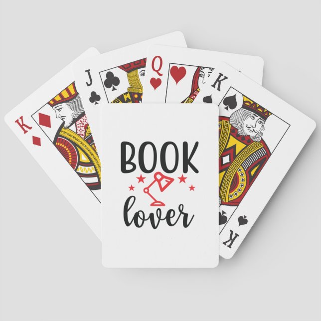 Reading Art Book Lover Playing Cards (Back)