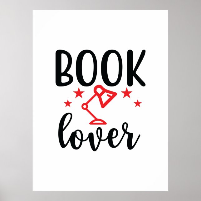 Reading Art Book Lover Poster (Front)