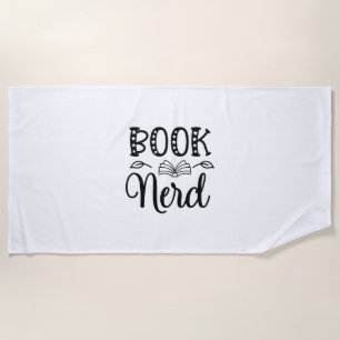 Reading Art Book Nerd Beach Towel