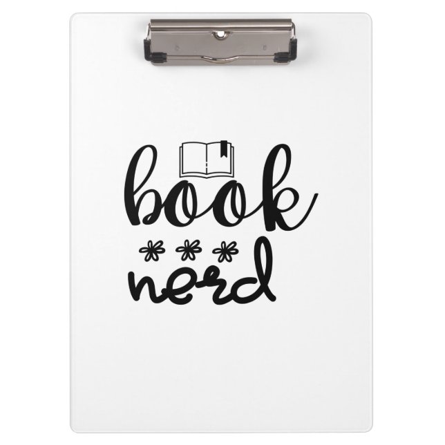 Reading Art Book Nerd Clipboard (Front)