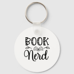 Reading Art Book Nerd Key Ring