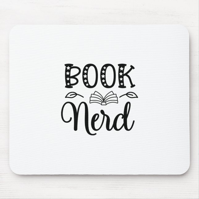 Reading Art Book Nerd Mouse Pad (Front)